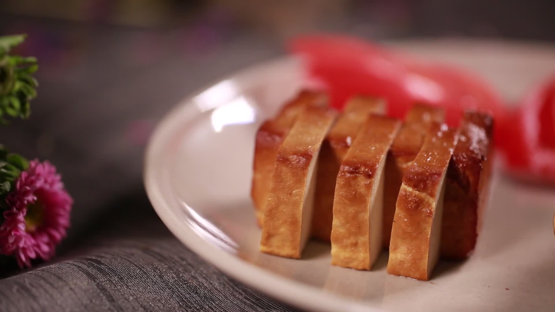 食材豆制品五香豆干视频的预览图