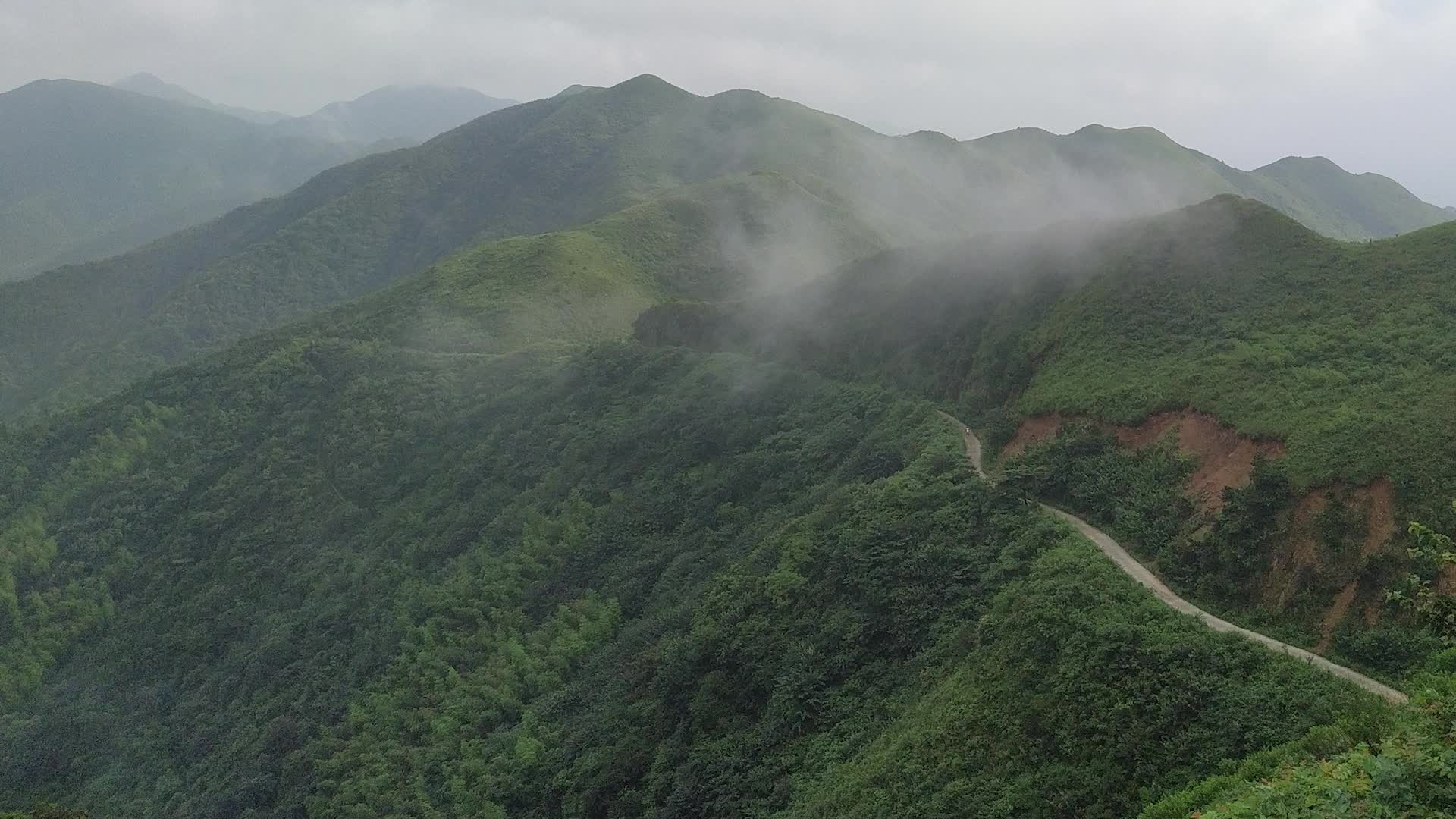 武功山自然风光高山草甸视频的预览图