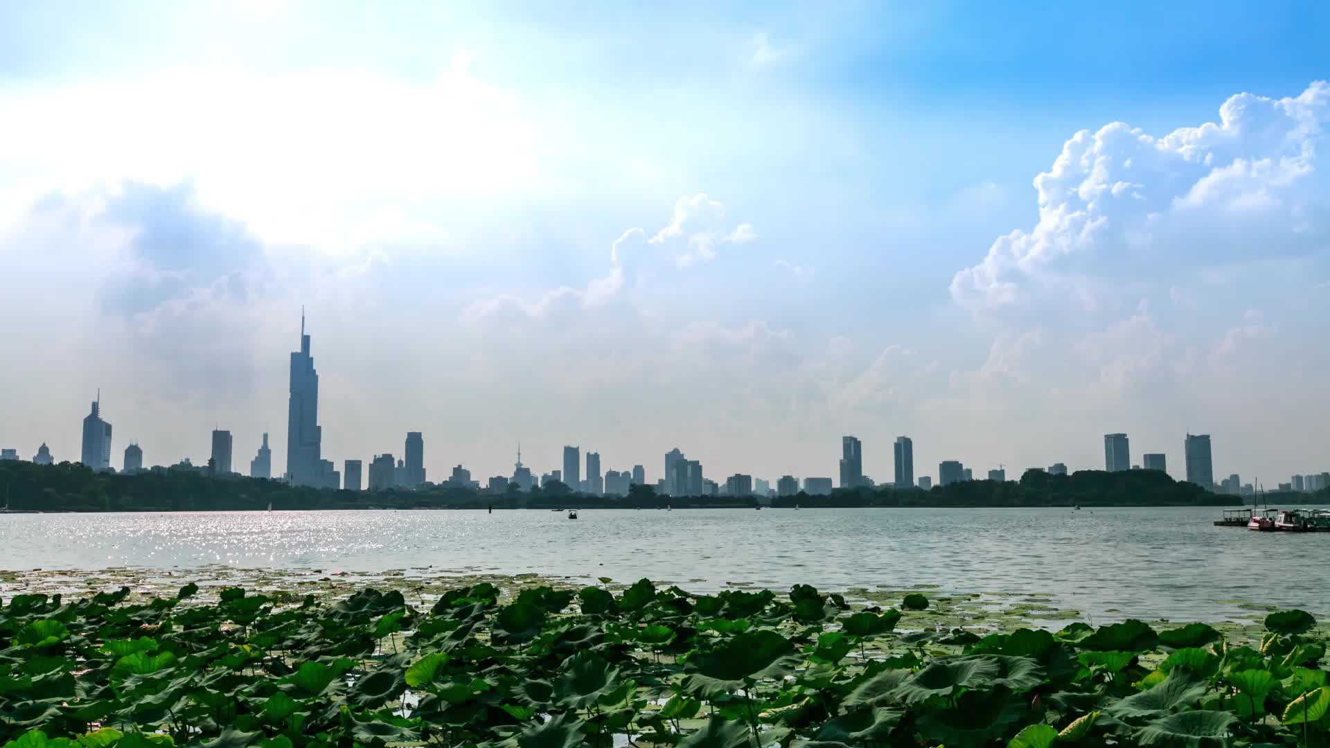 南京玄武湖地标建筑视频的预览图