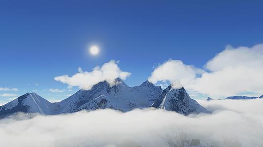 4K航拍珠穆朗玛峰流云视频的预览图