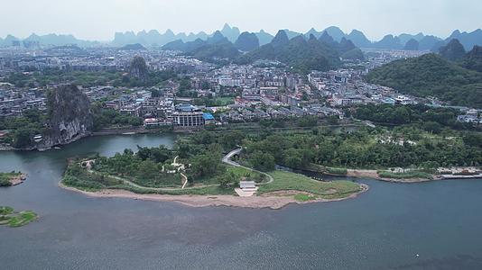 桂林伏龙洲旅游景区航拍视频的预览图