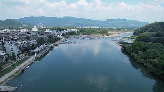 桂林大圩段漓江风光航拍旅游风光视频的预览图