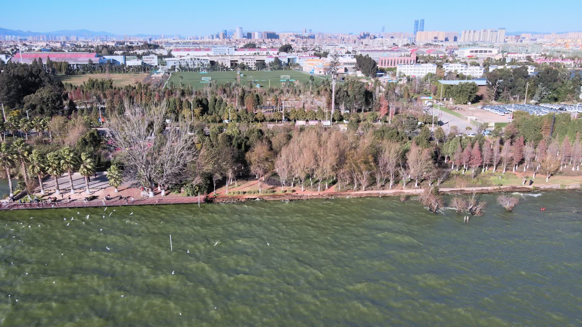昆明海埂大坝实拍视频视频的预览图