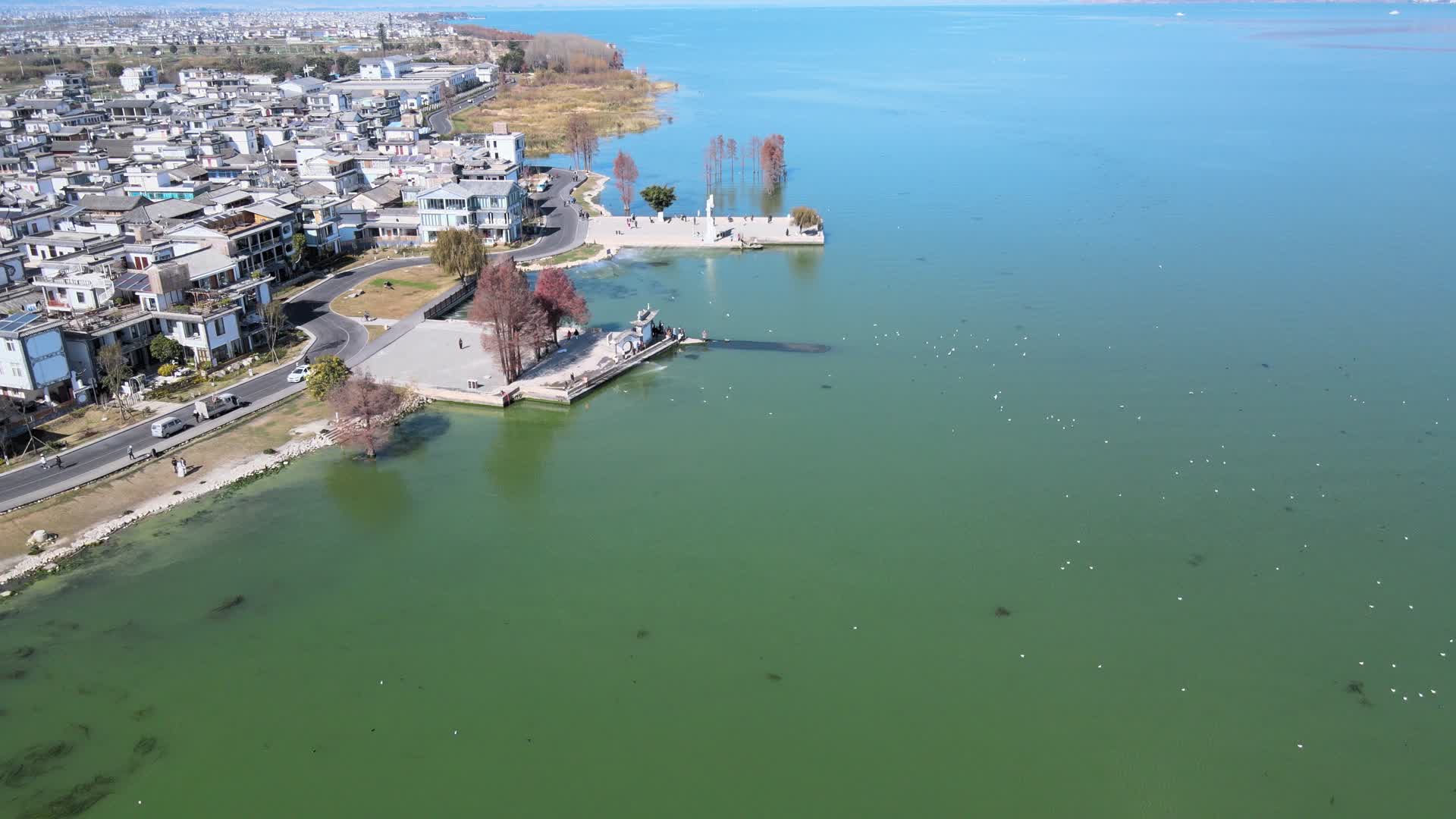 大理洱海风光环海西路航拍视频的预览图