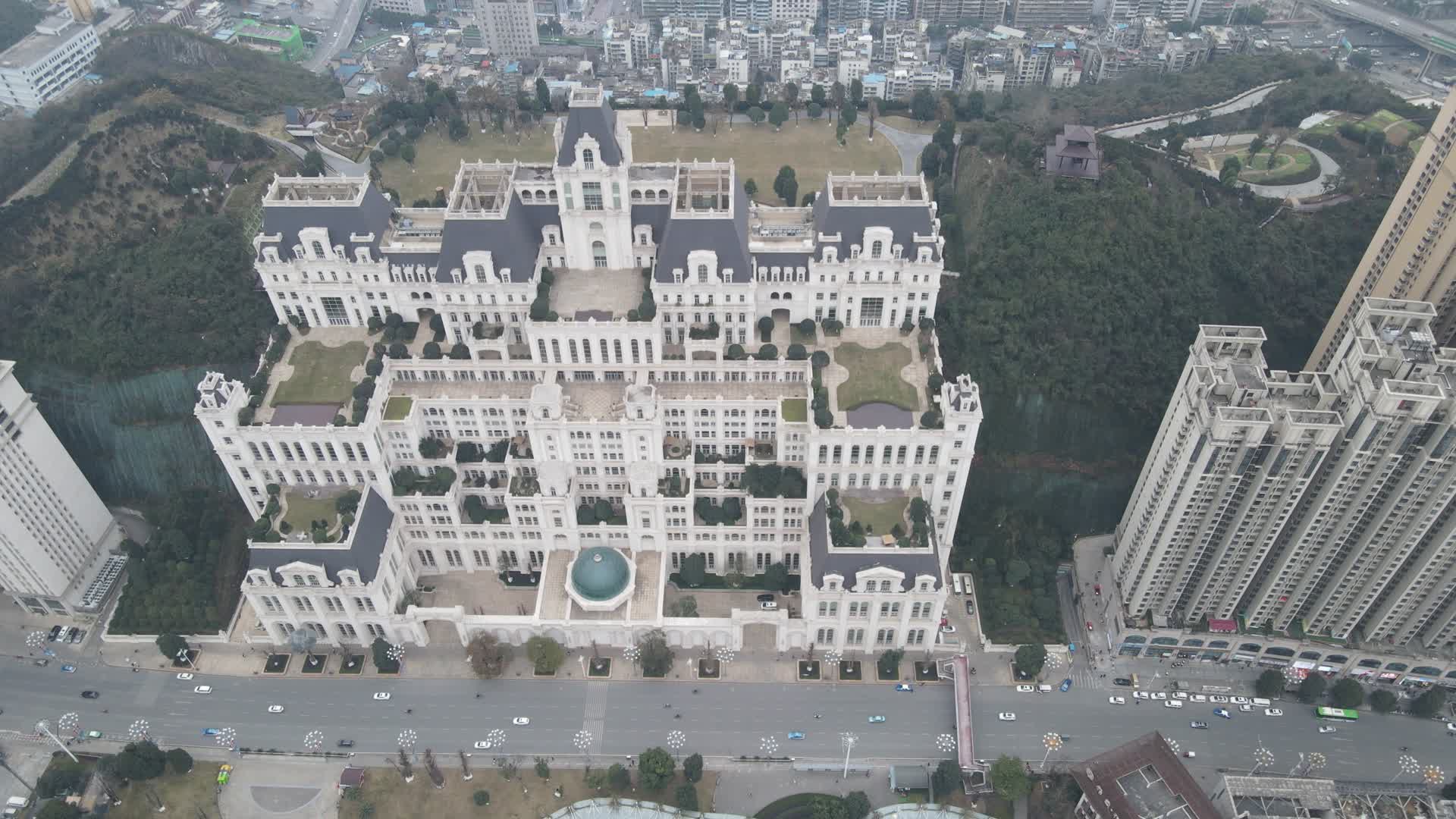 贵阳花果园区白宫建筑视频的预览图