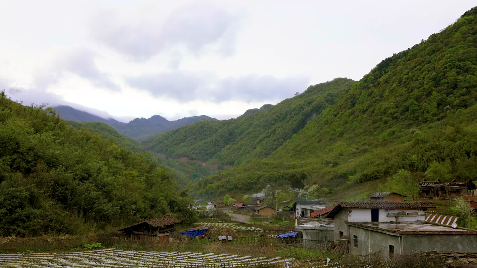 大山里的小村庄视频的预览图