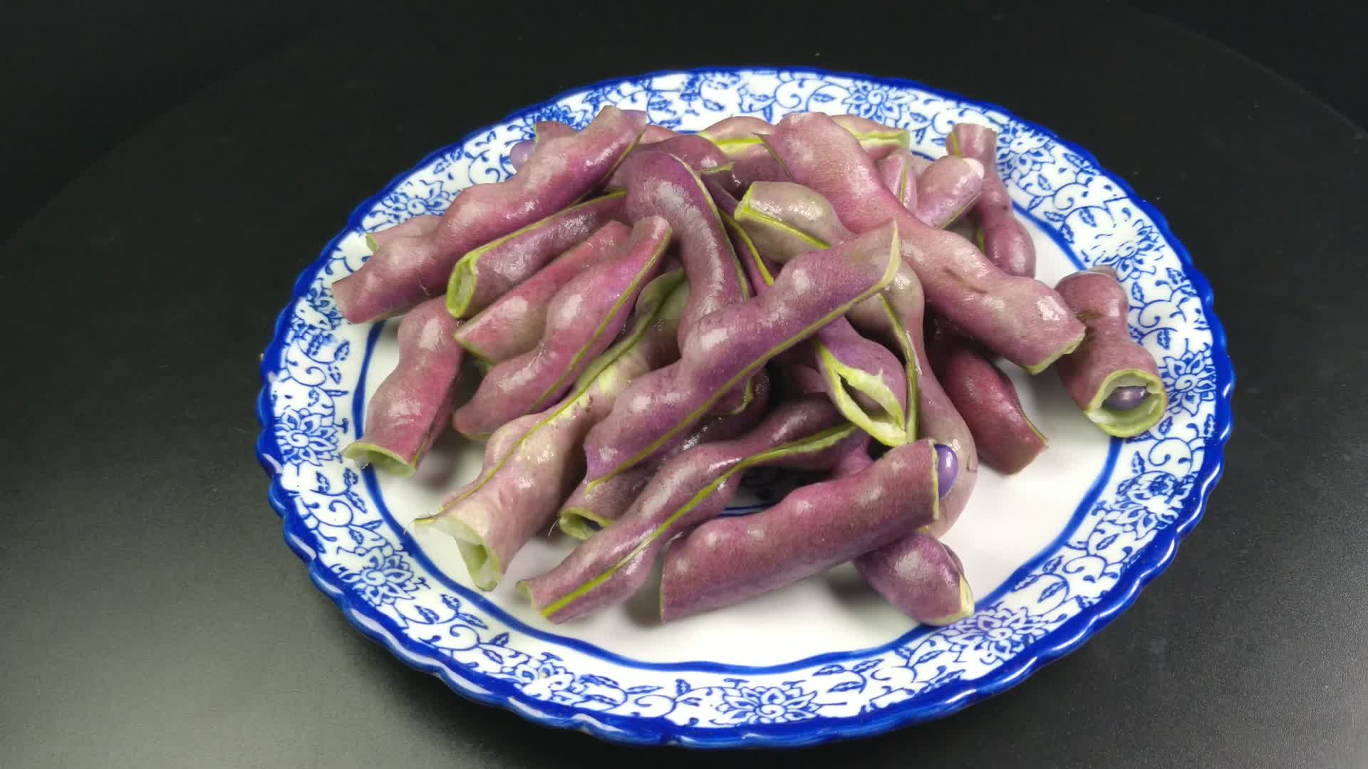 紫色四季豆豌豆视频的预览图