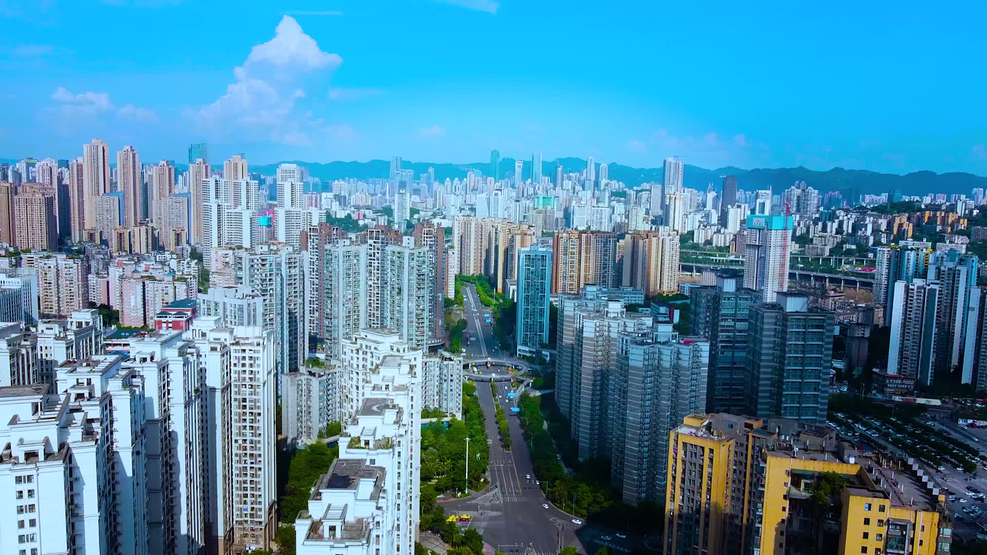 重庆城市风光航拍视频的预览图