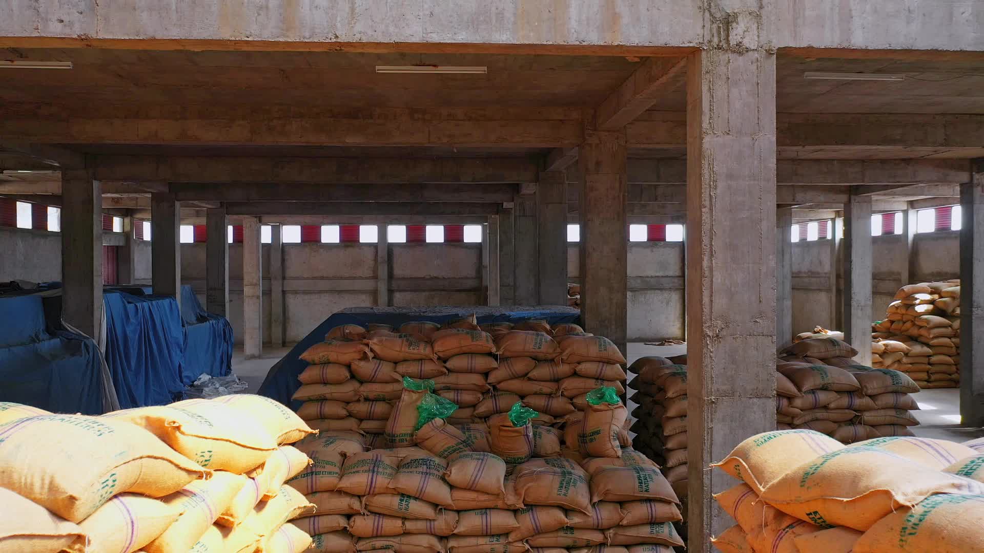 咖啡加工厂航拍视频视频的预览图