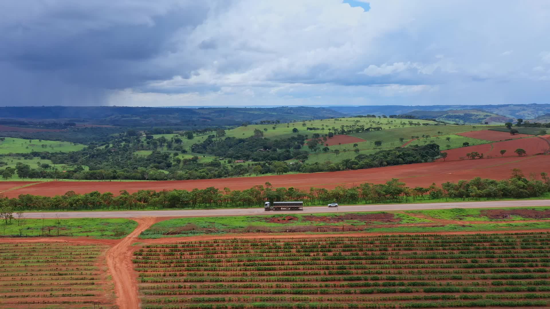 巴西咖啡种植园航拍视频的预览图