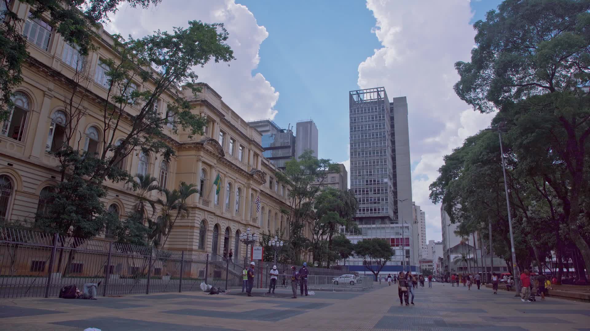 巴西圣保罗城市街道人文视频视频的预览图