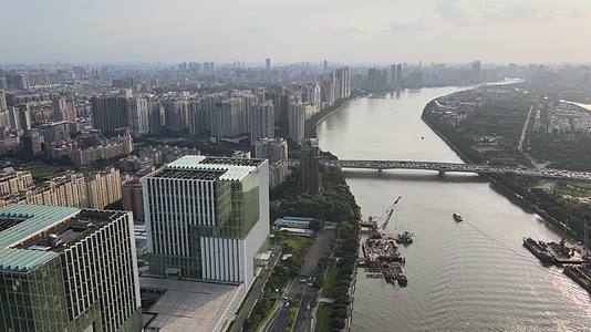 广州二沙岛城市建筑航拍视频的预览图