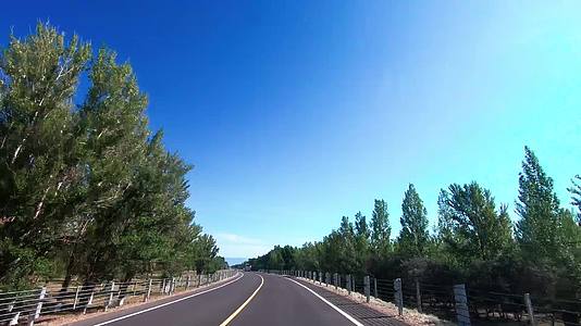 新疆北疆公路风景185团视频的预览图