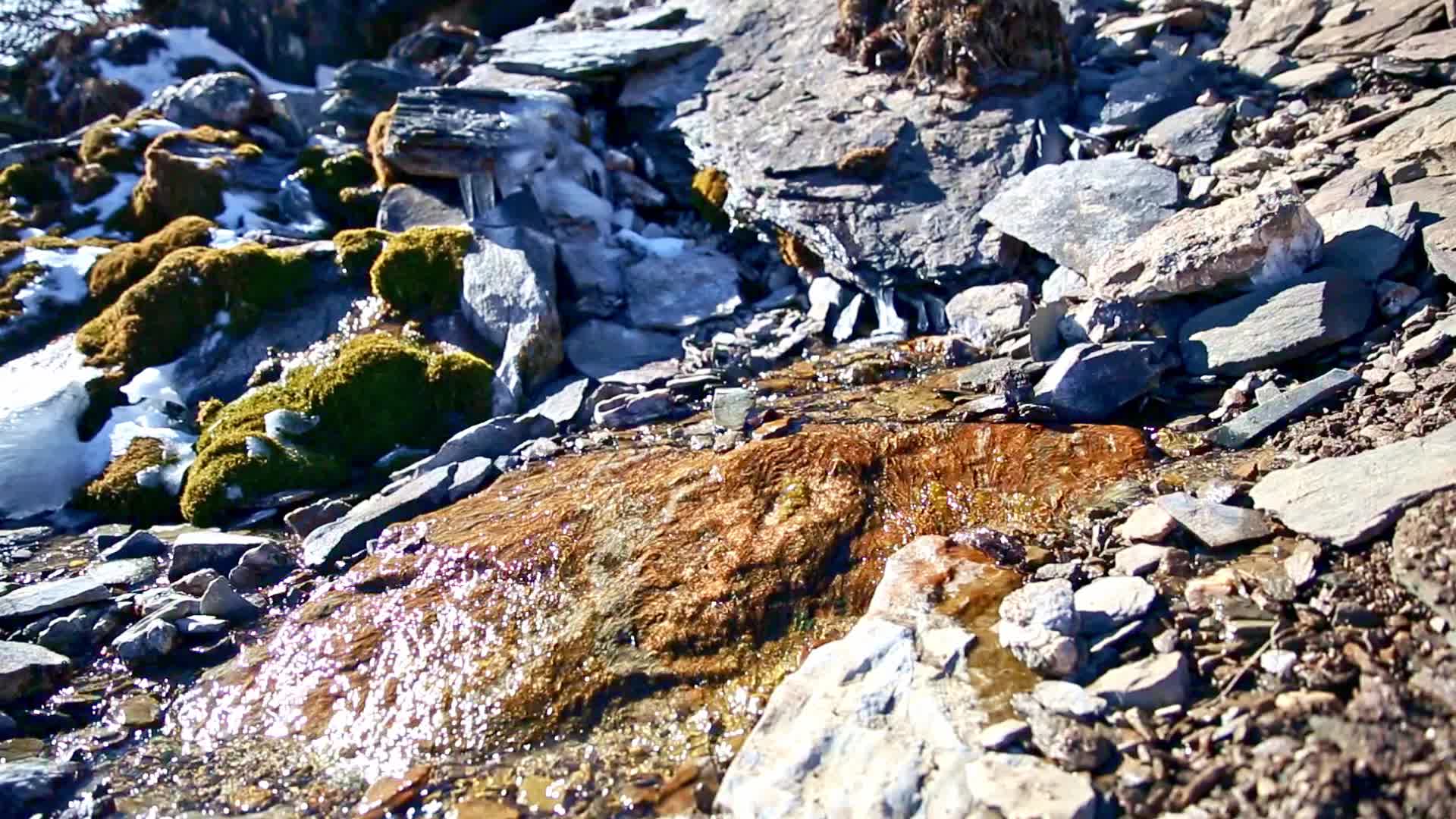 山间流水水花飞溅视频的预览图