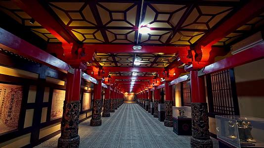 汉代文化宫廷建筑走廊视频的预览图