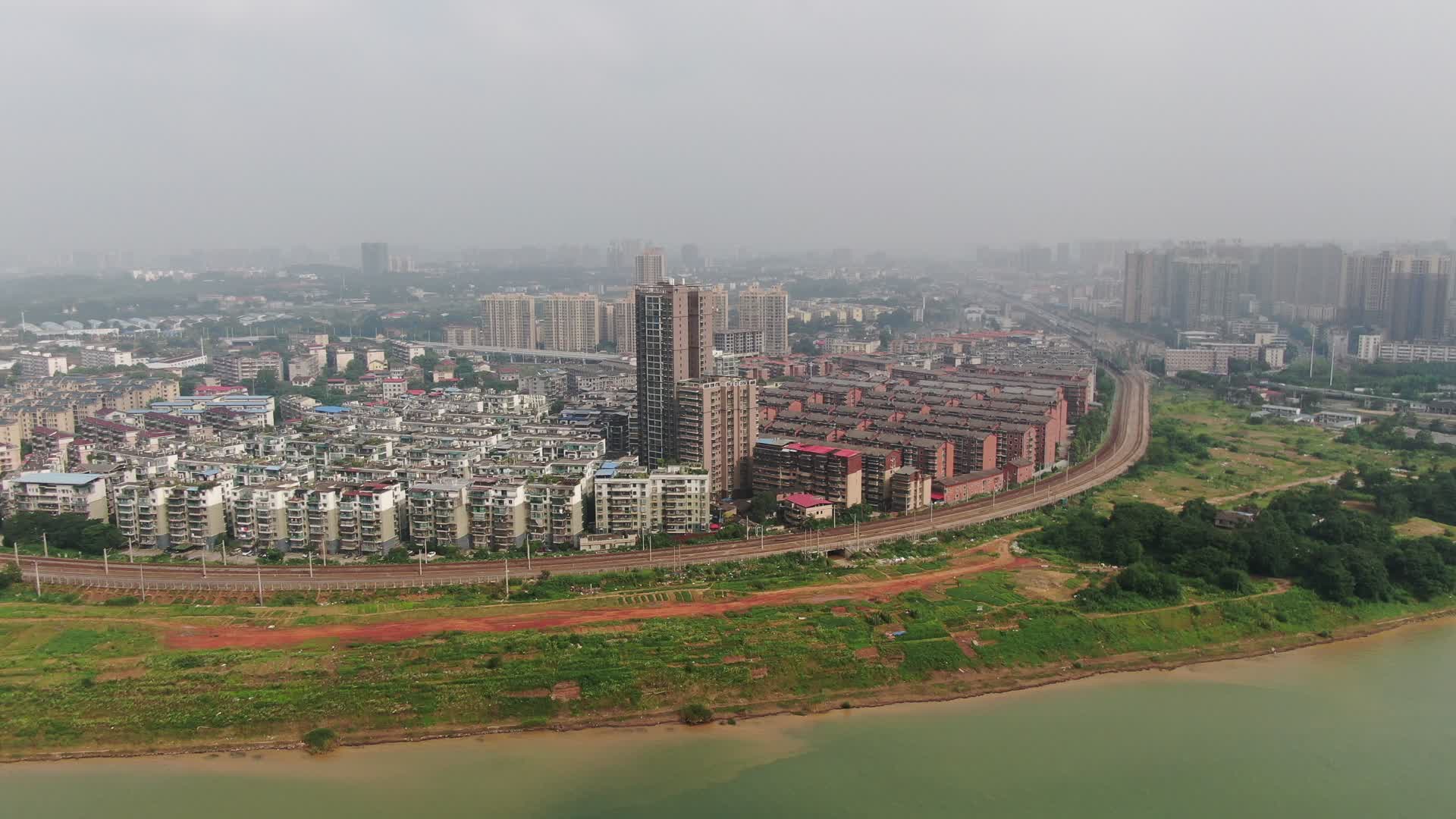 湖南衡阳城市风光航拍视频视频的预览图