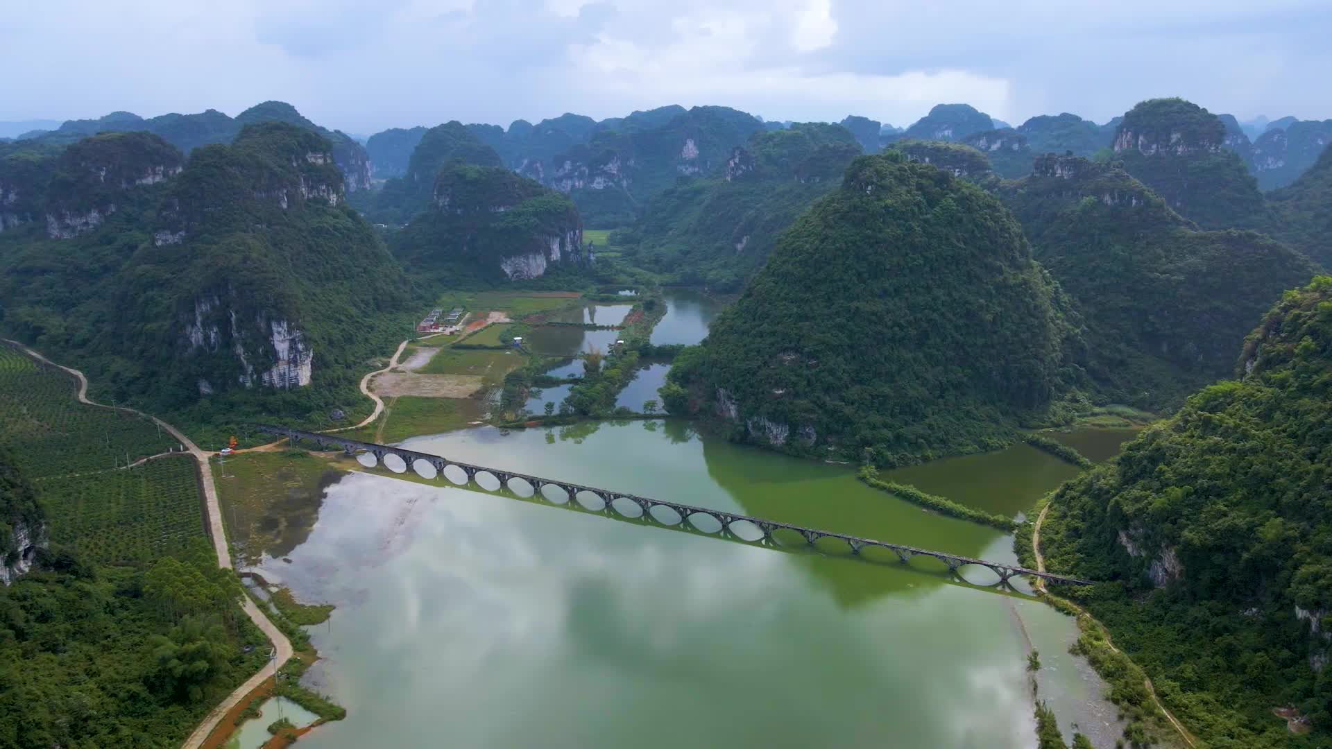 广西南宁上林东红湿地公园视频的预览图