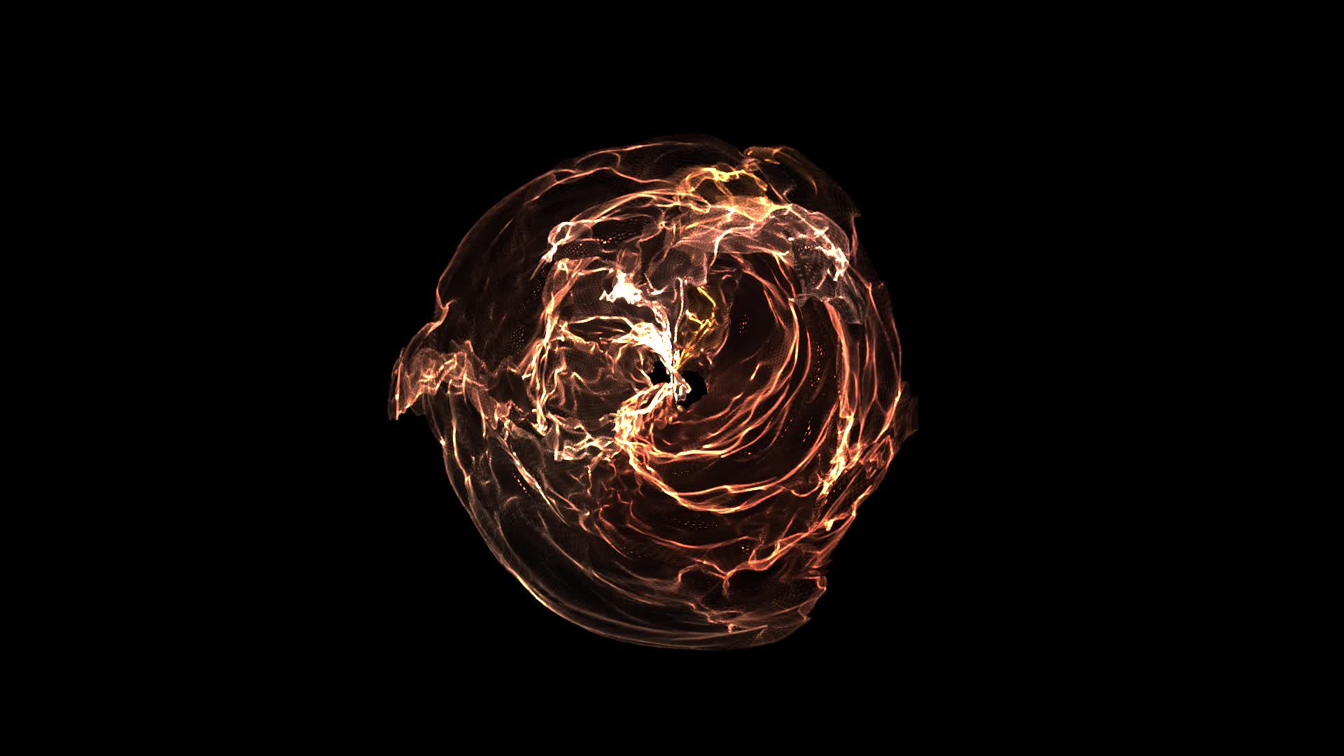 抽象能量球体螺旋丸游戏特效光球查克拉斗气外星物质视频的预览图