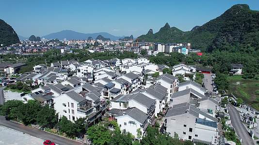 桂林鲁家村民宿建筑旅游景点航拍视频的预览图