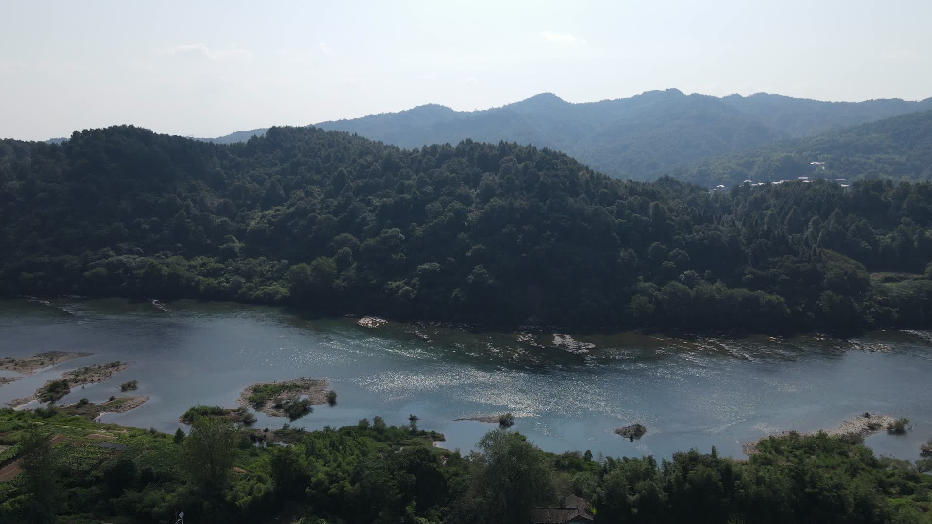 湖南沅江风光航拍视频视频的预览图