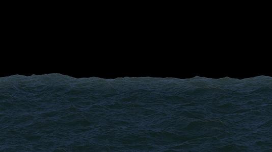 2K海洋海浪波涛带通道视频的预览图