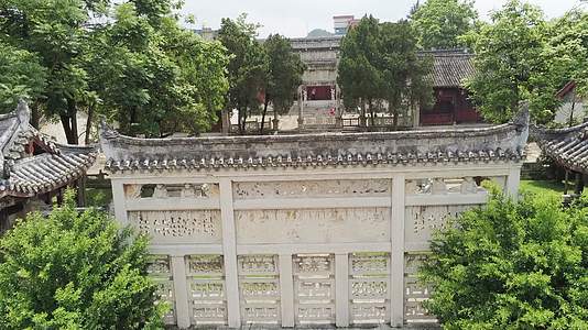 贵州安顺文庙建筑航拍视频4K视频的预览图