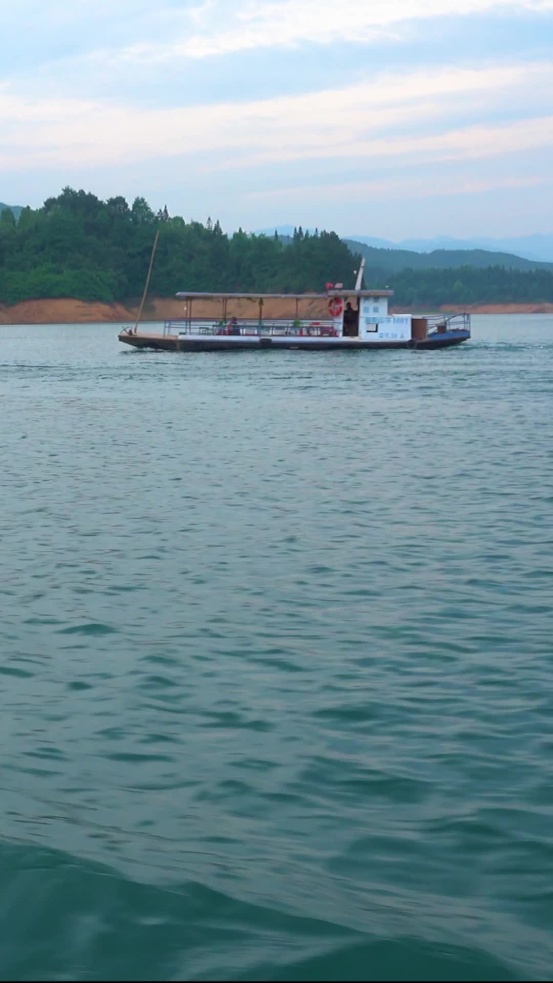 湖南衡阳九观桥水库自然风光4k实拍视频的预览图