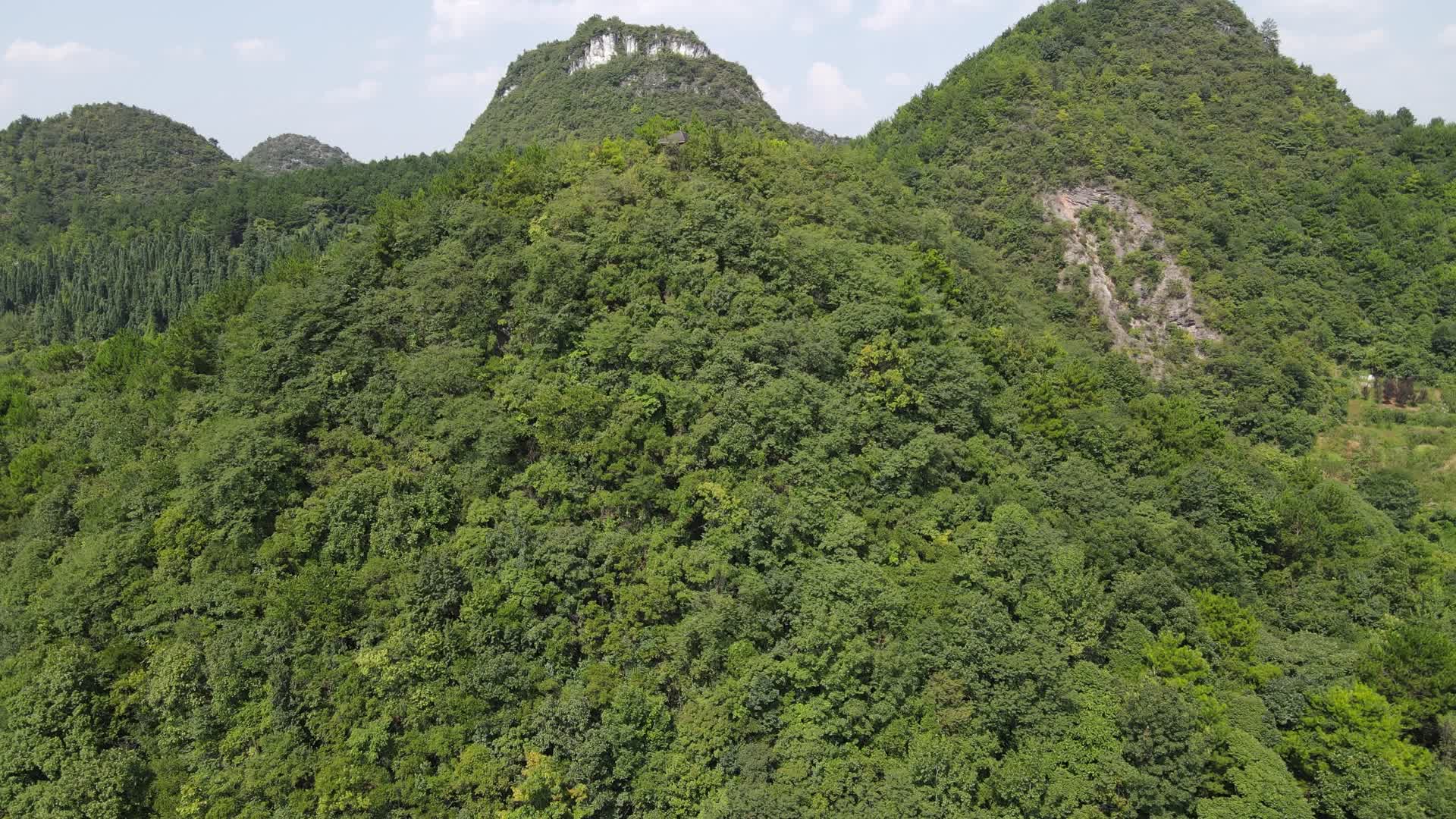 大自然山川绿色植物航拍视频视频的预览图