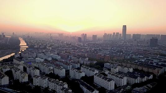 1080P昆山城市日出早晨视频的预览图