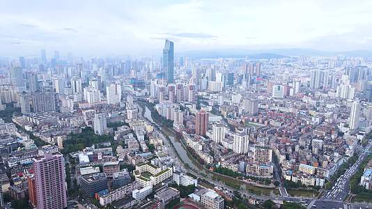 云南昆明五华区城市中心4K航拍视频的预览图