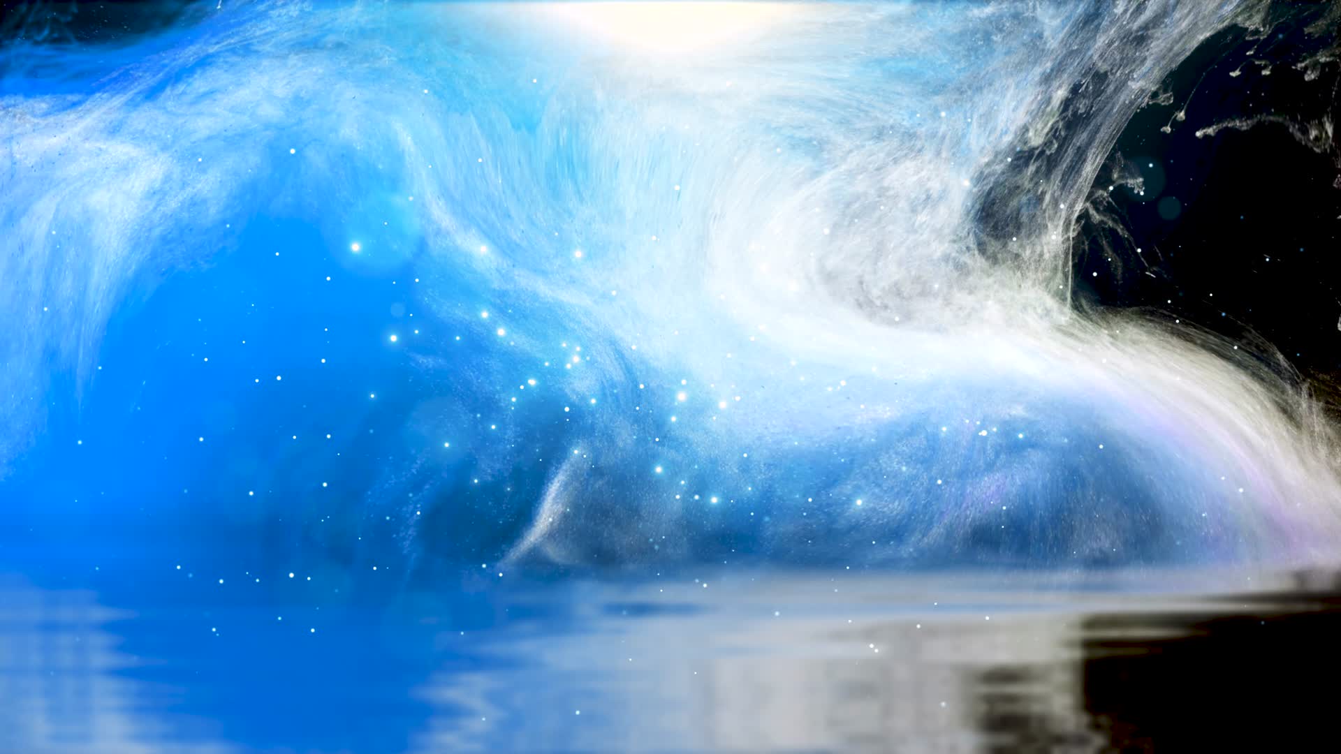 4K蓝色粒子舞台背景视频视频的预览图
