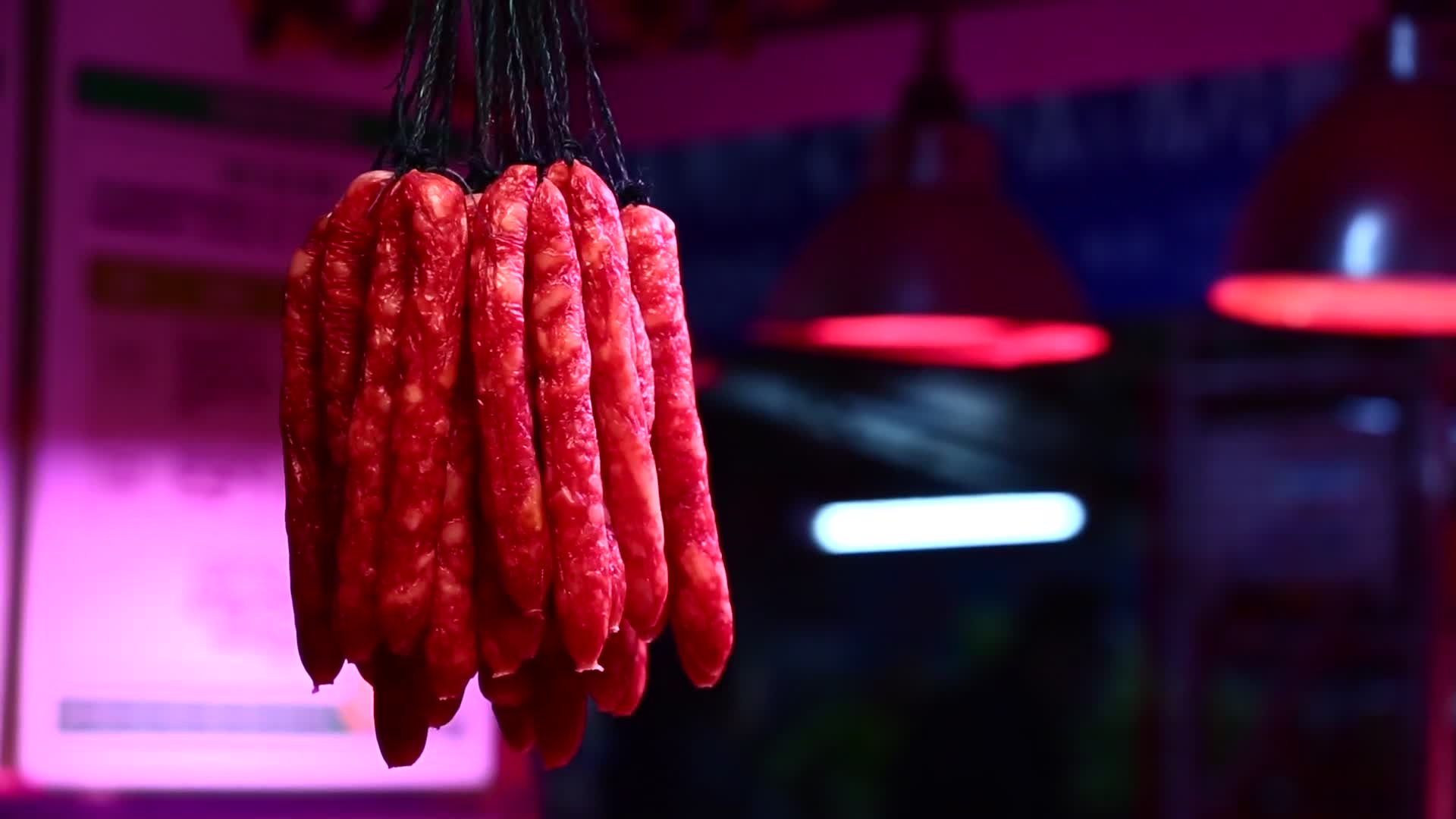 肉市场腊肠肉肠视频的预览图
