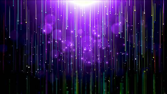 4K紫色光线线条放射发射夜场舞美背景视频的预览图