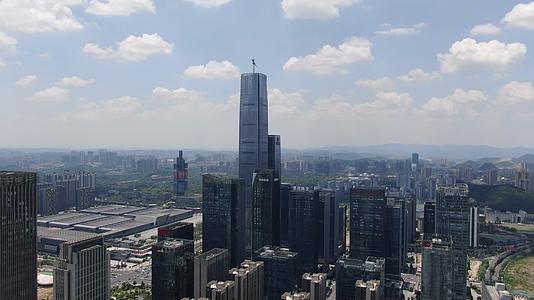 贵州第一高楼贵阳金融中心航拍视频视频的预览图