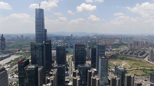 贵州第一高楼贵阳金融中心航拍视频视频的预览图