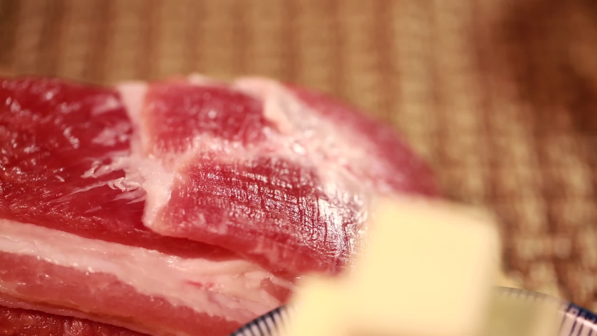 有机五花肉黑猪肉视频的预览图