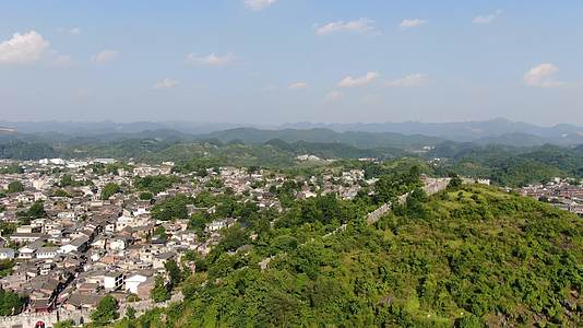 贵州贵阳青岩古镇5A景区航拍视频的预览图