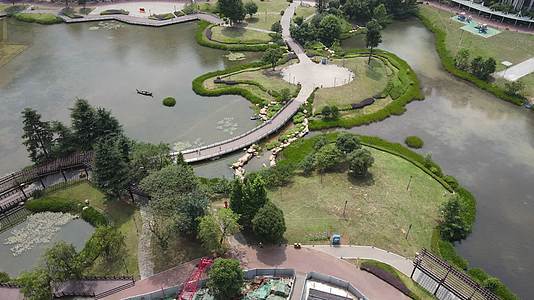 贵州贵阳花果园湿地公园航拍视频的预览图