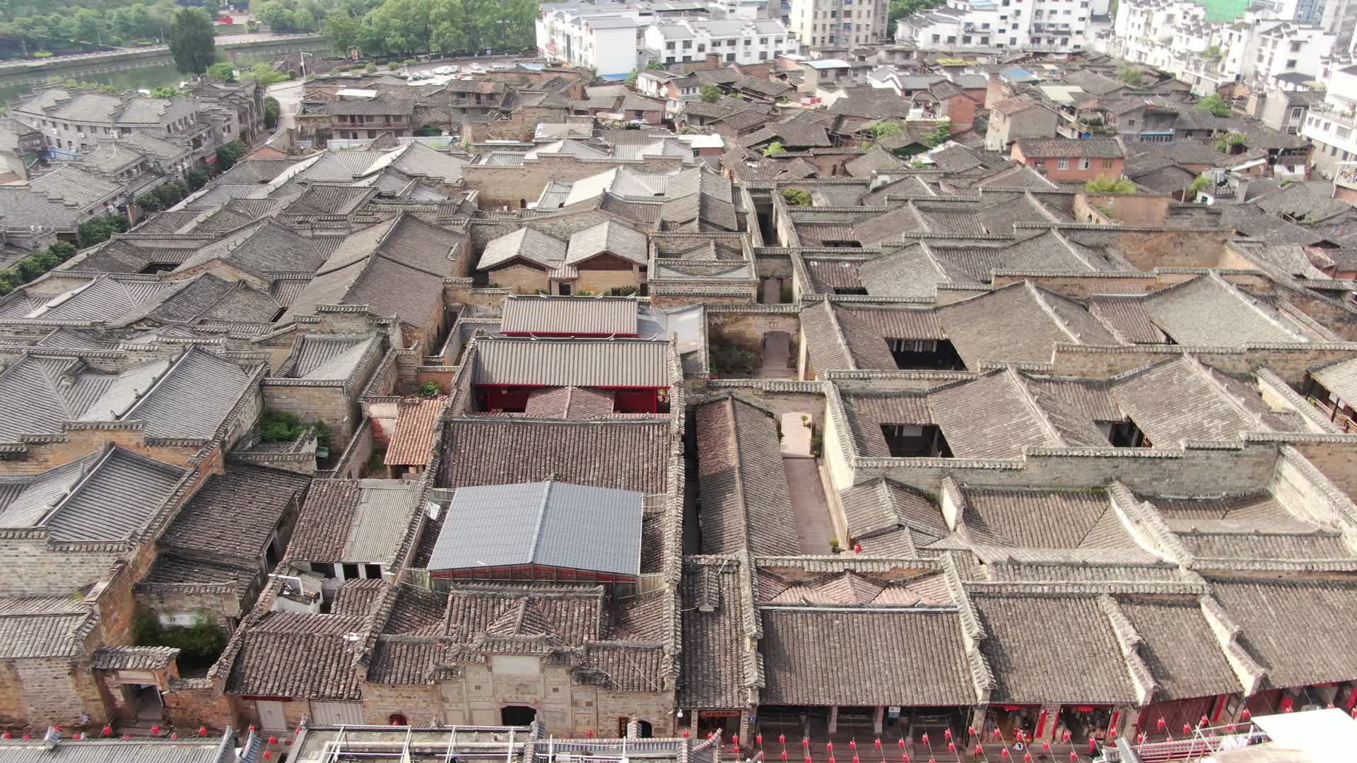 福建泰宁5A景区泰宁古城航拍视频的预览图