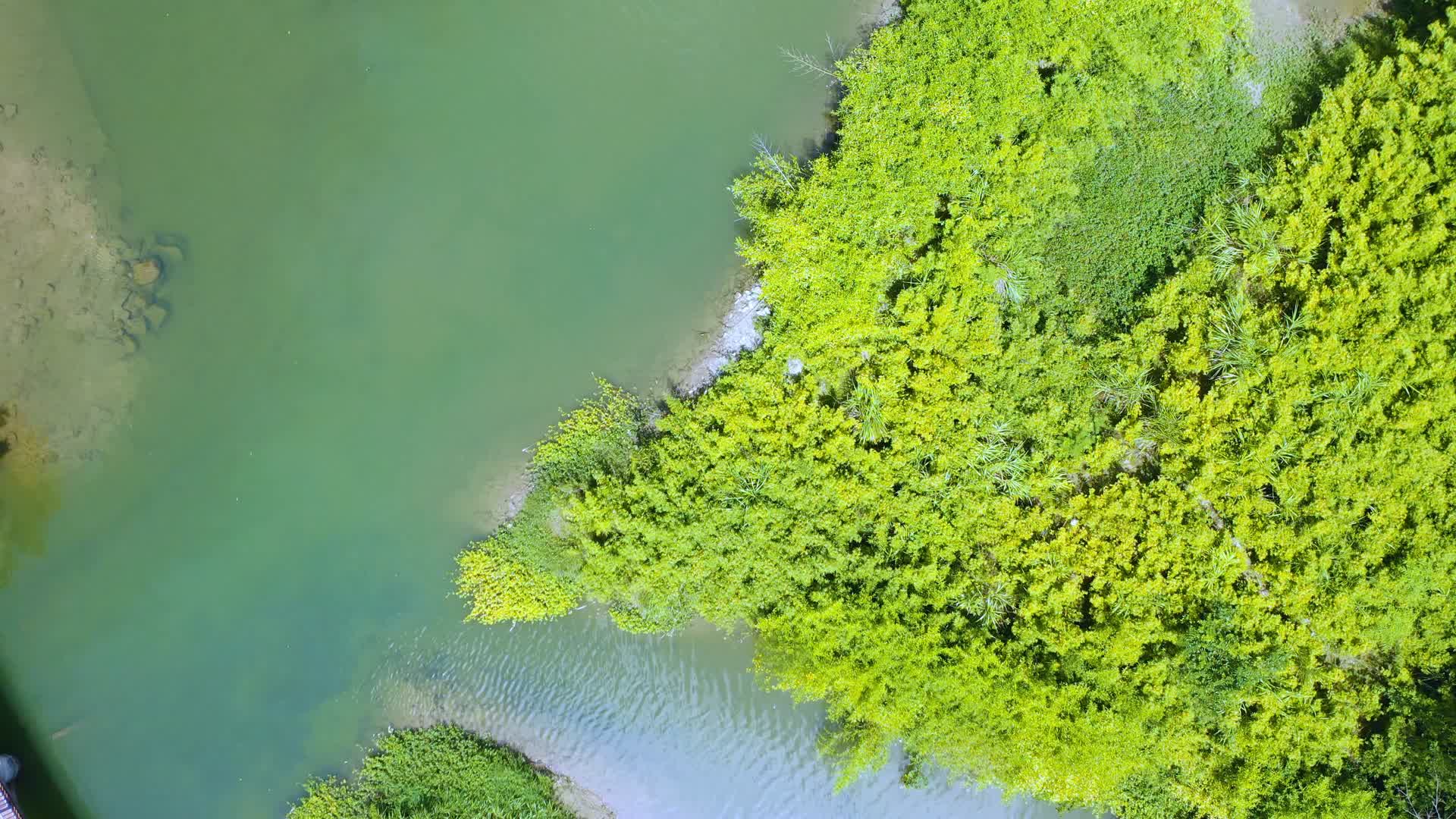 4k航拍湖泊树林视频的预览图