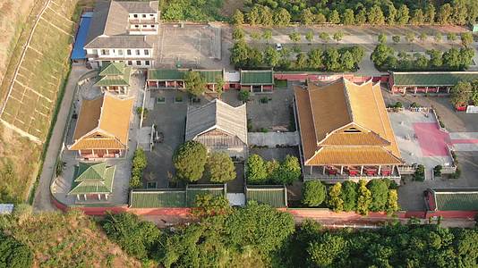 广西南宁青秀山5A景区孔庙航拍视频的预览图
