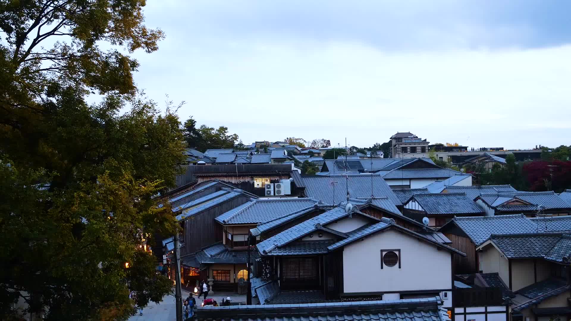 日本京都下午风景实拍视频视频的预览图