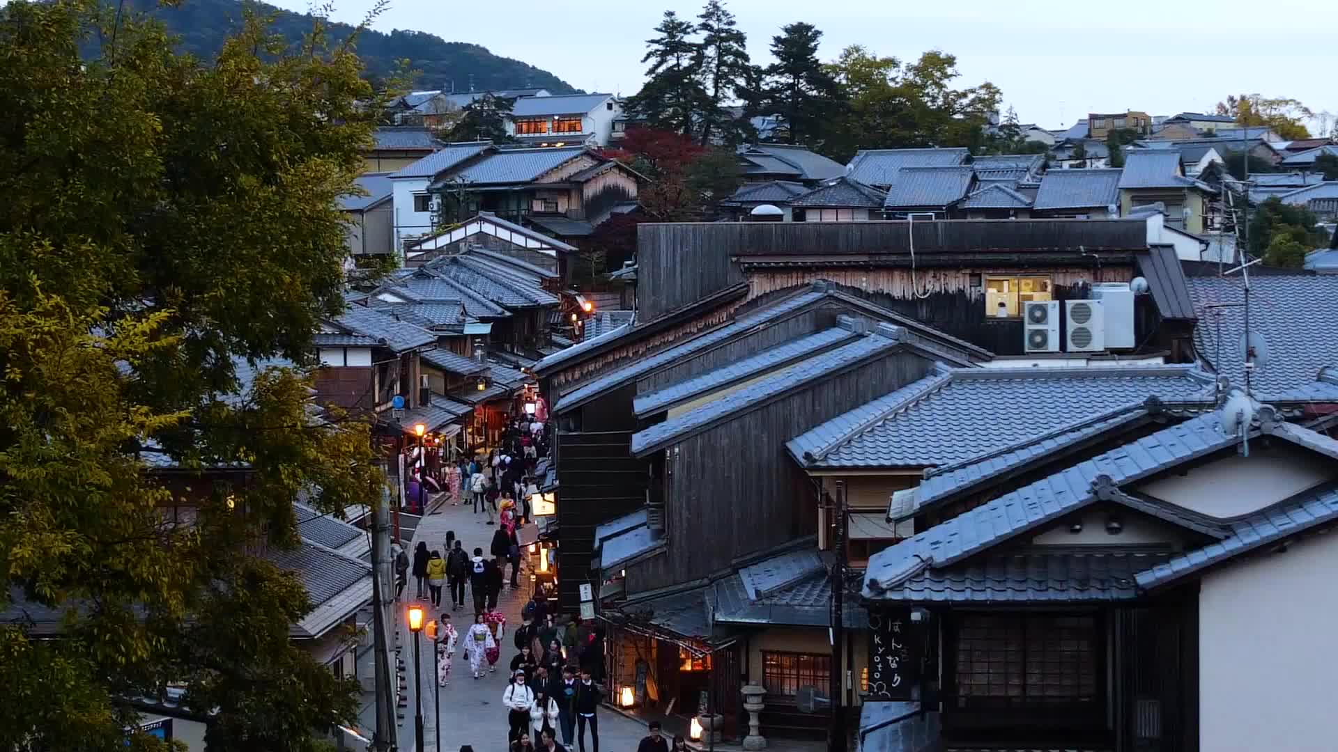 日本京都下午风景视频的预览图