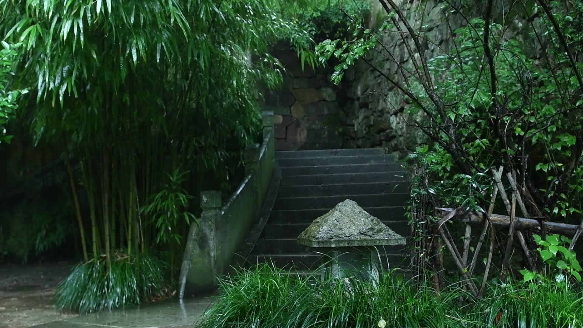 浙江天台山千年古刹国清寺风景视频的预览图