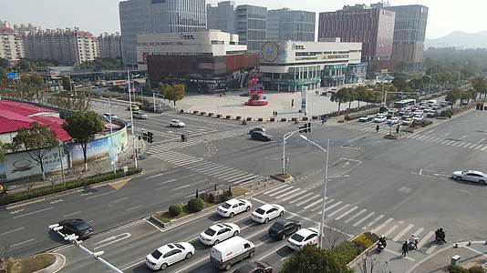 4K航拍南京市地标建筑楚翘城视频的预览图