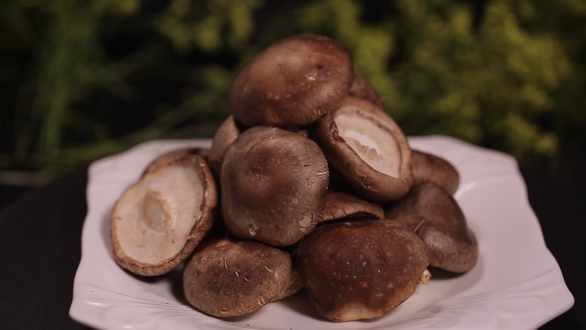 鲜香菇蘑菇视频的预览图