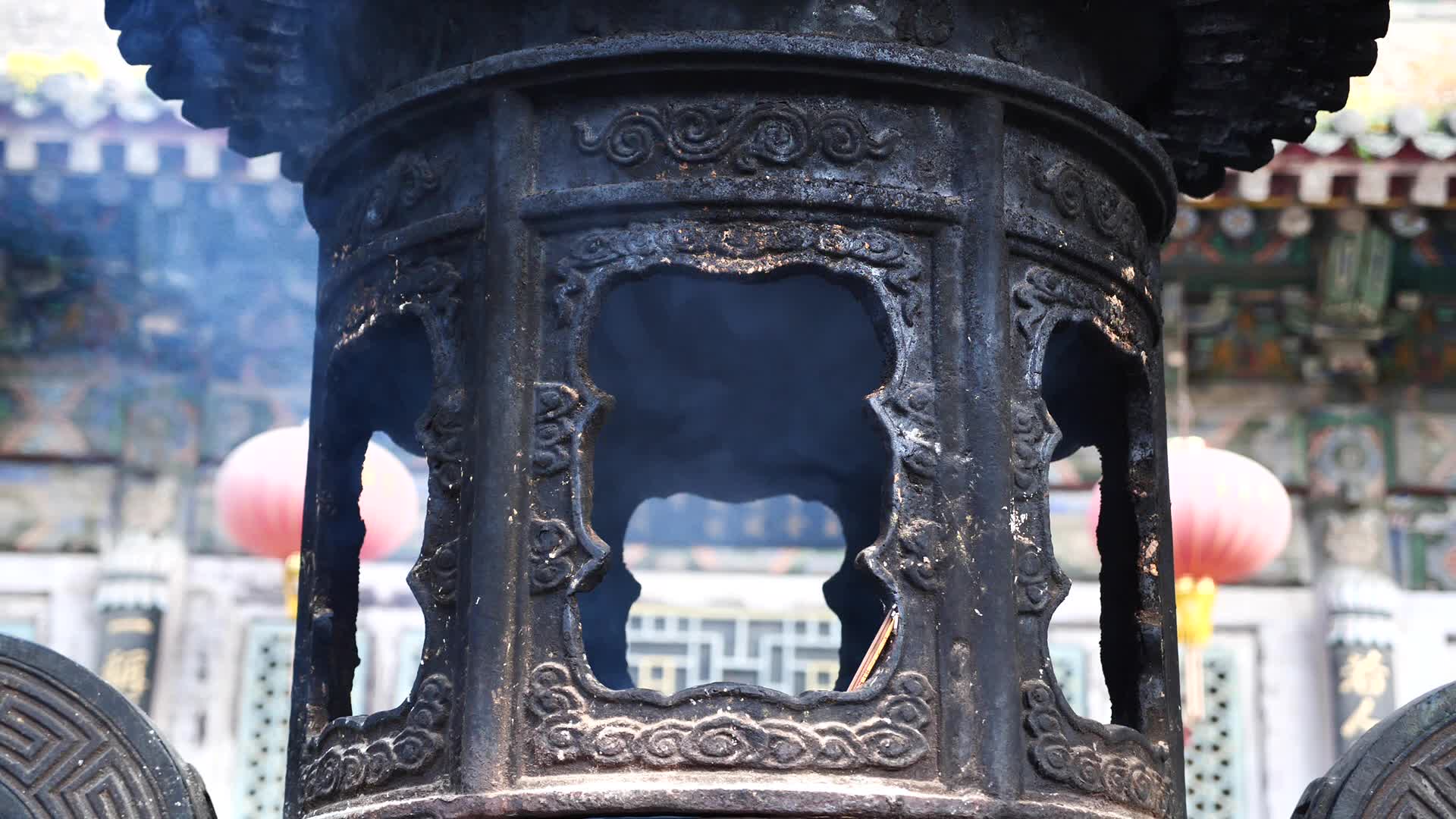 山西五台山塔院寺建筑风景视频的预览图