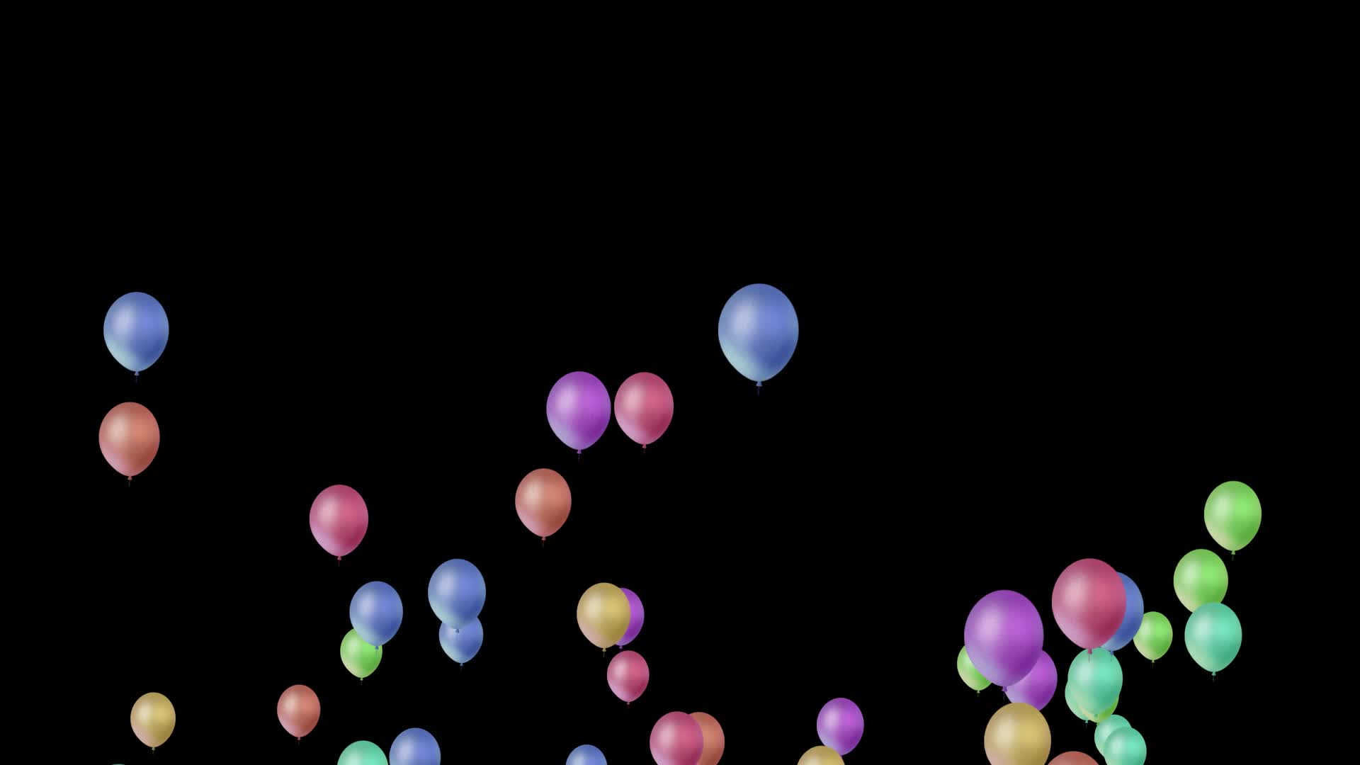 清新天空气球粒子ae模板视频的预览图