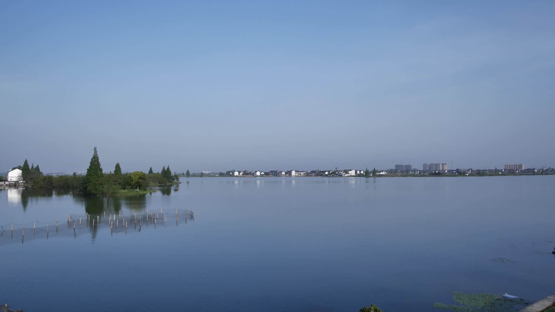 浙江绍兴水乡风景百家湖视频视频的预览图
