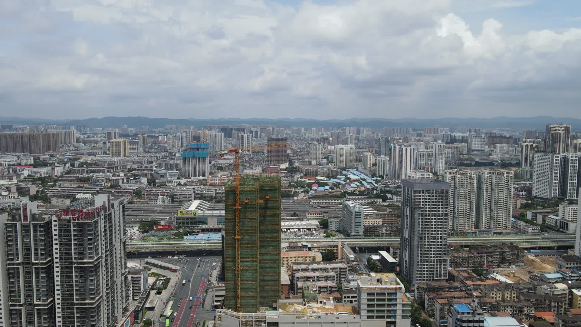 广西南宁城市建设航拍视频的预览图